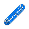 Tranquil skateboards - Script Logo Deck (Azure Blue) 8.25”