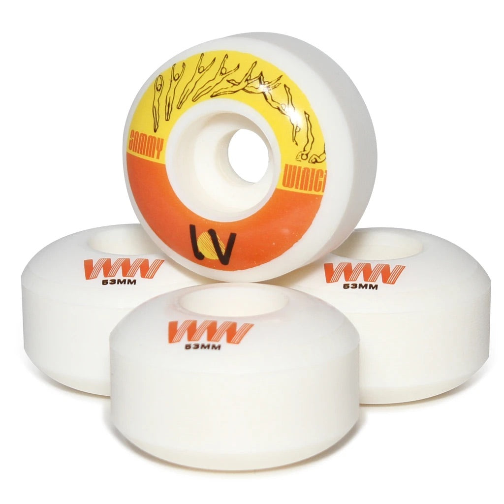 Wayward Funnel Pro Wheel - Sammy Winter 53mm (White/Orange)