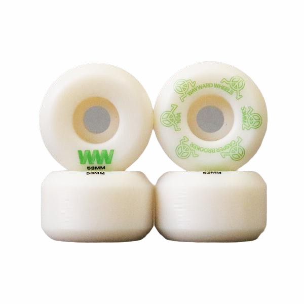 Wayward wheels - Funnel Pro Wheel - Casper Brooker 53mm (White/Green)